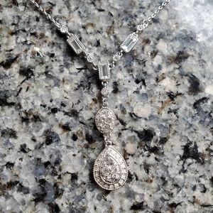 Givenchy Vintage Sparkling Drop Necklace